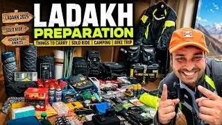Ladakh Preparation | Ladakh 2025 | Things to carry for Ladakh | Solo Ride | Camping | Bike Trip