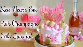 PINK CHAMPAGNE CAKE TUTORIAL || Janie's Sweets