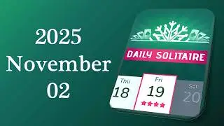 Daily Challenge Solitaire Solution November 02 2025
