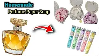 How to Make Paper Soap with Perfume 🌸 | DIY Scented Paper Soap Sheets | Easy & Budget