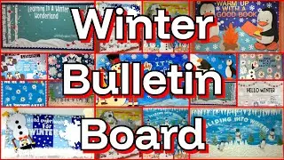 Winter display board idea | Winter notice board idea| Winter bulletin board idea | School decoration