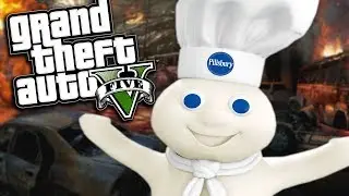 GTA 5 Mods - PILLSBURY DOUGHBOY MOD (GTA 5 PC Mods Gameplay)