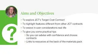 JCT Target Cost Contract 2024 - New Contract on the Block? - Webinar
