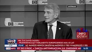 Zmarł przewodniczący Parlamentu Europejskiego David Sassoli