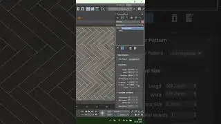 Herringbone Parquet: Multi-Directional Mapping on One Object UVW XForm #3dsmax #coronarender #shorts