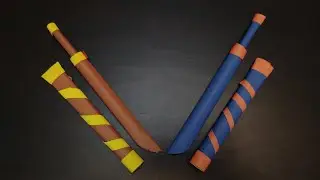 How to make a origami knife fun for playing games