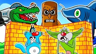 Roblox Oggy Playing Build To Survive With Italian Brainrot