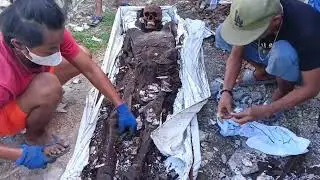 Butas Nitso Lipat libingan may dalawang Anak naka abang Lalake and babae...
