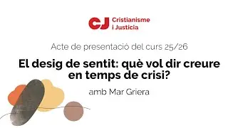 Conferència inaugural CJ 2025-2026 - Mar Griera - El desig de sentit
