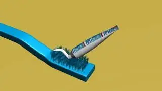 tooth paste  animation 3ds max