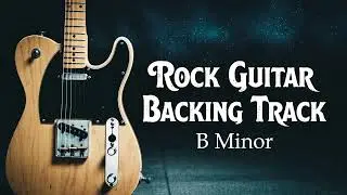 B Minor Fast Rock Guitar Backing Track (150 BPM)