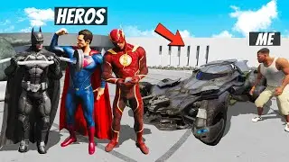 I Stole BATMAN, SUPERMAN and FLASH SUPERCARS in GTA 5!