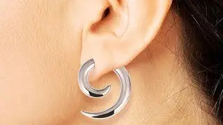 Wholesale Stainless Steel Silver Spiral Taper Expander Piercing Jewelry Ear Weight Earring
