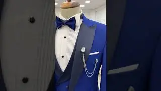 Step into majesty with HolloMen&rsquo;s blue tuxedo. A blend of grace and grandeur.  #mensfashion