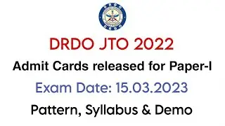 DRDO JTO 2022: Paper-I Admit Card & Strategy