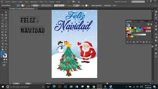 Illustrator practica cartel navidad