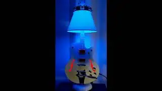 Electric guitar lamp
