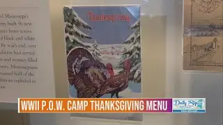 MDAH displays Thanksgiving menu from WWII POW camp