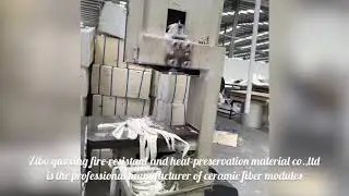 ceramic fiber modules for industrial furnace insulation