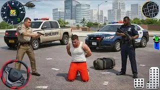 Police Car Chase Simulator 3D Game - Real Cop Cars Driving Simulator 2025 - Android GamePlay