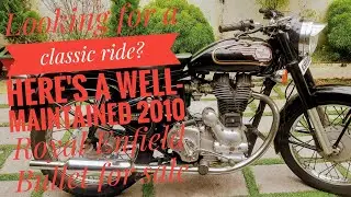Looking for a classic ride? Here's a well-maintained 2010 Royal Enfield Bullet for sale.