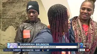 Baltimore students deliver petitions to save Monarch Academy Baltimore