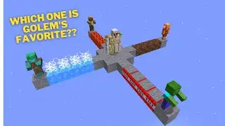 Minecraft, which one is golem's favorite?