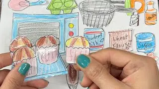 🎀Paper Diy 🎀 Cupcake Making ….. No music 🔇Tutorial | ASMR