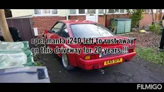 Crazy driveway Find ! [Genuine Super Rare Opel Manta i240] !