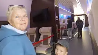 Презентация нового высокоскоростного поезда &laquo;Белый кречет&raquo; в Великом Новгороде (21.09.24)