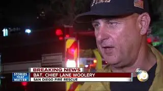 Cat saved from burning home