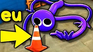 ME DISFARCEI DO MONSTRO ROXO NO RAINBOW FRIENDS NOVO MODO ESCONDE ESCONDE CHAPTER 2