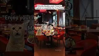 CAT MEMES🐱My Buddy and I Tried to Exploit a Loophole for Free Food#catmemes #memes #funny #foryou