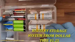 BATTERY STORAGE IDEA FROM DOLLAR TREE.AA BATTERY AAA BATTERY