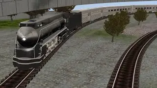New Haven Streamliner on a small O Scale layout