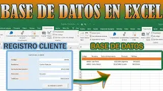 Formulario para Guardar los Datos de un Cliente en otra hoja de Excel | Botón con Macro en Excel