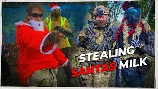 Stealing Santa's Milk @ Christmas Airsoft Game