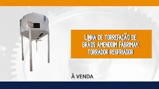 Linha de torrefa&ccedil;&atilde;o de gr&atilde;os amendoim Fabrimak torrador resfriador