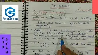 What is Class and Object in C++ with example?  C++ Tutorials in Hindi - 52