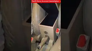 Swift dzire armrest install