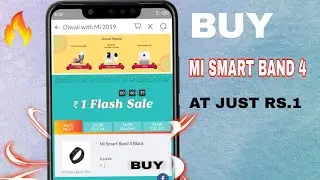 How to buy MI Smart Band 4 black At just Rs.1