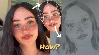 Are you too lazy but wants to draw realistic portraits, then use loomis method