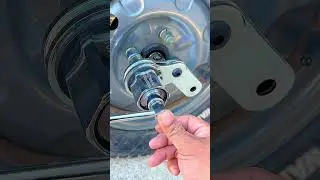 A labor saving wrench for removing tire screws #tools