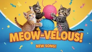 Happy Cat Meow Song | Cute Kitten Singing Nursery Rhymes and Dancing for Kids Fun Music