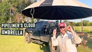 I Bought A Shade Tree For My Welding Rig 😎 (Pipeliners cloud umbrella)