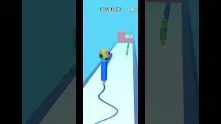 Rainbow Ball Long Pencil Run Level - 40 - #shorts #games #viral