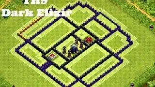 Clash of Clans | TH9 *DARK ELIXIR* Farming Base 2016! + Defense Replayss!!
