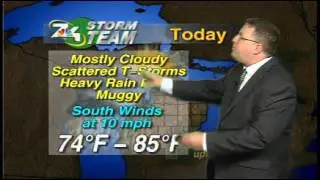 July 13 Morning Forecast- Few Storms Through Tuesday With Fog Tuesday Morning