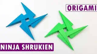Turning Paper into a NINJA STAR! 🥷 | Easy Origami Shuriken for Beginners