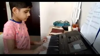 A Whiz Kid Performer Ariav with his captivating Keyboard skills